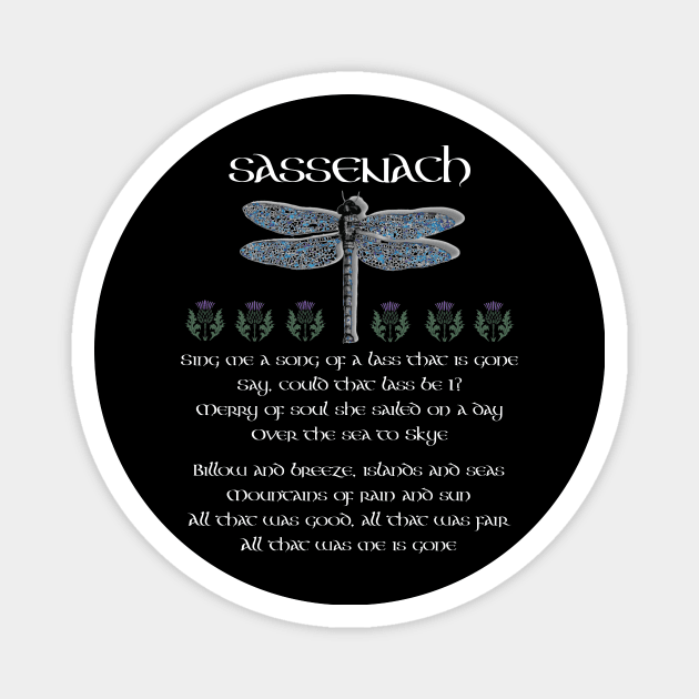 Sassenach Song, Scottish Thistle, Outlander Magnet by Eventyr